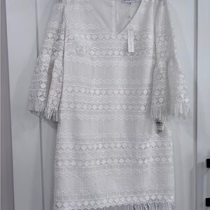 Trina Turk White Lace Dress Size 10